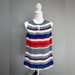 Laundry Shelli Segal Striped Sleeveless Blouse Size S
